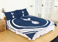 Tottenham dekbedovertrek Pulse Tweepersoons 200 x 200 cm Blauw/wit - thumbnail