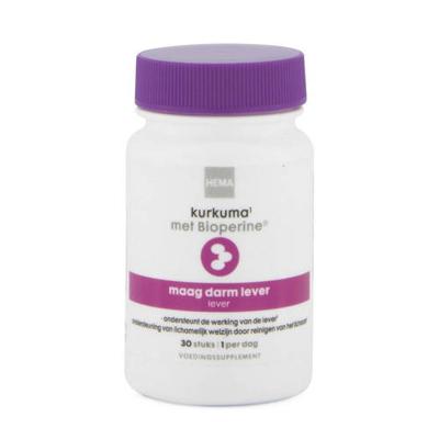 HEMA Kurkuma met Bioperine - 30 stuks HEMA Kurkuma met Bioperine - 30 stuks
