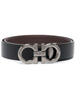 Ferragamo ceinture à boucle logo Gancini - Noir