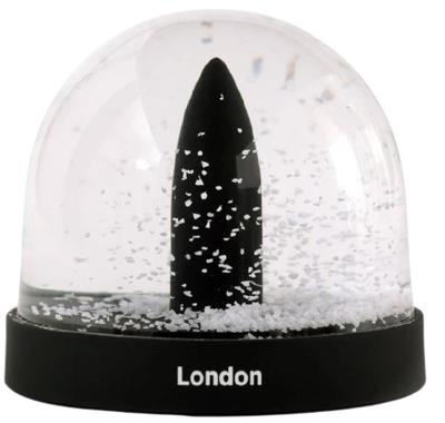 sneeuwbol City Icons Londen 8,7 x 8 cm glas zwart