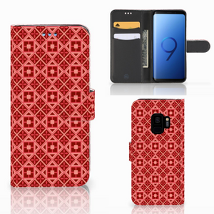 Samsung Galaxy S9 Telefoon Hoesje Batik Rood