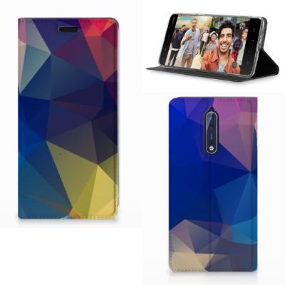Nokia 8 Stand Case Polygon Dark