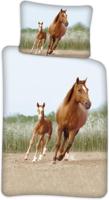 Sweet Home Dekbedovertrek Paard & Veulen - 140 x 200 cm - 60 x 63 cm - thumbnail