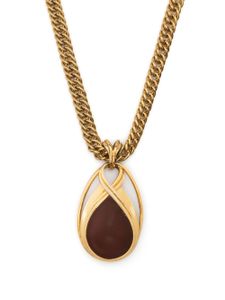 Lanvin Pre-Owned collier à pendentif (années 1970) - Or