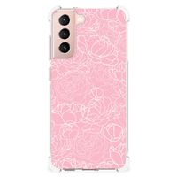 Samsung Galaxy S21 FE Case White Flowers - thumbnail