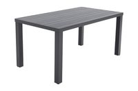 Lena tuintafel antraciet - 160x90 cm. - thumbnail