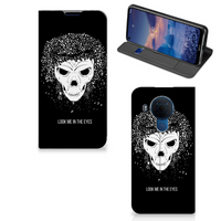 Mobiel BookCase Nokia 5.4 Skull Hair