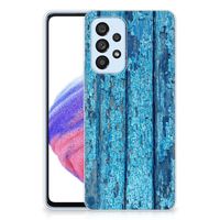 Samsung Galaxy A53 5G Bumper Hoesje Wood Blue