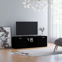 Tv-meubel 120x34x37 cm spaanplaat zwart