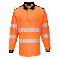 Portwest T184 PW3 Hi-Vis Polo Shirt  L/S - thumbnail