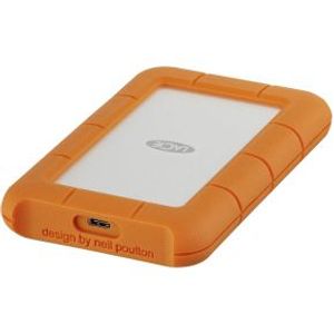 LaCie Rugged USB-C externe harde schijf 1000 GB Oranje, Zilver