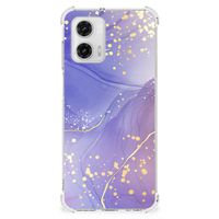 Back Cover voor Motorola Moto G73 Watercolor Paars - thumbnail