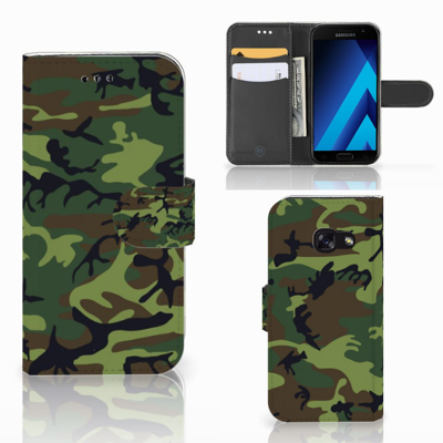 Samsung Galaxy A3 2017 Telefoon Hoesje Army Dark Samsung Galaxy A3 2017 Telefoon Hoesje Army Dark