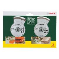 Bosch Accessoires 2 Diamantzaagbladen voor tegels en bouwmaterialen, 115 mm Ø - 2607019478