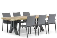 Lifestyle Rome/Woodside 240 cm dining tuinset 7-delig