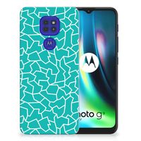 Motorola Moto G9 Play | E7 Plus Hoesje maken Cracks Blue - thumbnail