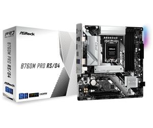 ASRock B760M PRO RS/D4 Moederbord Socket Intel 1700 Vormfactor Micro-ATX Moederbord chipset Intel® B760