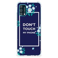 Samsung Galaxy M02s | A02s Anti Shock Case Flowers Blue DTMP - thumbnail