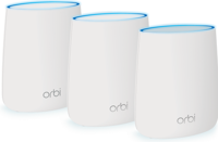 Netgear Orbi AC2200 Tri-band WiFi System draadloze router Tri-band (2.4 GHz / 5 GHz / 5 GHz) Gigabit Ethernet Wit