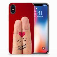 Apple iPhone X | Xs Silicone Back Cover Liefde - Origineel Romantisch Cadeau - thumbnail