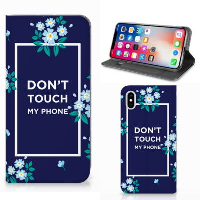Apple iPhone Xs Max Design Case Flowers Blue DTMP Apple iPhone Xs Max Design Case Flowers Blue DTMP
