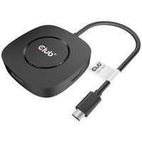 club3D CSV-1550 USB-C (USB 3.2 Gen 2) multiport hub Zwart