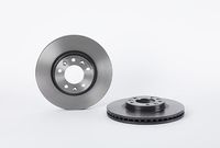 Remschijf COATED DISC LINE BREMBO, Remschijftype: Binnen geventileerd, u.a. für Peugeot