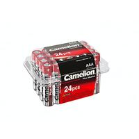 Camelion 11102403 - Batterijen Plus Alkaline AAA / LR03, 24 stuks, capaciteit 1250 mAh, krachtige wegwerpbatterijen voor elektronische dagelijkse apparaten voor optimale energievoorziening
