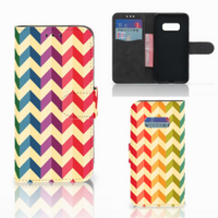 Samsung Galaxy S10e Telefoon Hoesje Zigzag Multi Color