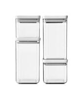 Brabantia Tasty+ Voorraadpot stapelbaar, Light Grey, Set van 4