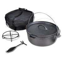 VidaXL Braadpan 11,3 L inclusief accessoires - thumbnail