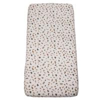 Witlof for kids katoenen baby hoeslaken ledikant Colour your world 60x120 cm beige