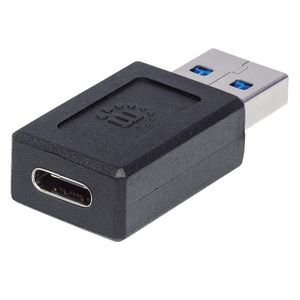 Manhattan USB 3.2 Gen 2 (USB 3.1 Gen 2) Adapter [1x USB 3.2 Gen 2 stekker A (USB 3.1) - 1x USB-C bus] 354714