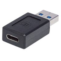 Manhattan USB 3.2 Gen 2 (USB 3.1 Gen 2) Adapter [1x USB 3.2 Gen 2 stekker A (USB 3.1) - 1x USB-C bus] 354714 - thumbnail