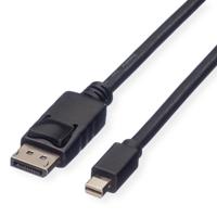 ROLINE DisplayPort kabel, DP M - Mini DP M, zwart, 3 m - thumbnail