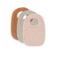 Jollein slab badstof Pale Pink/Nougat/Caramel (3-pack) Maat