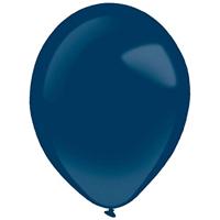 amscan 9905342 100 latex ballonnen metallic, blauw