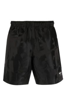 Alexander McQueen short à logo en jacquard - Noir