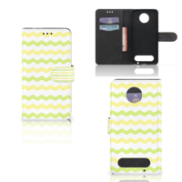 Motorola Moto Z2 Force Telefoon Hoesje Waves Yellow