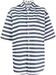 Kimhekim chemise en coton à rayures - Bleu