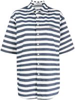 Kimhekim chemise en coton à rayures - Bleu