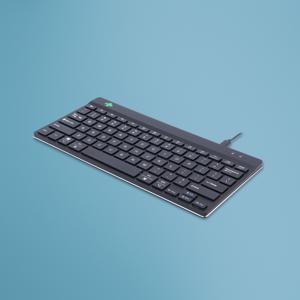 R-Go Tools Ergonomisch toetsenbord R-Go Compact Break, compact toetsenbord met pauzesoftware, QWERTY (US), bedraad, zwart