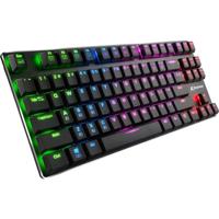 Sharkoon PureWriter TKL RGB USB QWERTY US Engels Zwart - Toetsenborden (bekabeld, USB, Mechanische Switch, QWERTY, RGB LED, Zwart)