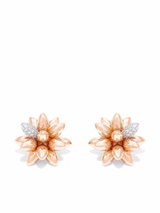 David Morris puces d'oreilles Hedgehog en or rose 18ct à diamants