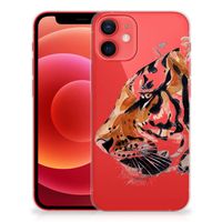 Hoesje maken iPhone 12 Mini Watercolor Tiger - thumbnail