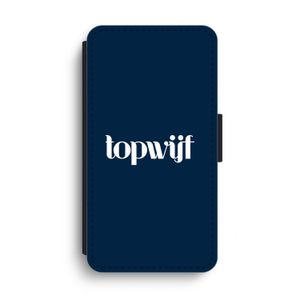 Topwijf Navy: iPhone XS Max Flip Hoesje