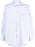 Comme Des Garçons Shirt chemise en coton à rayures - Bleu