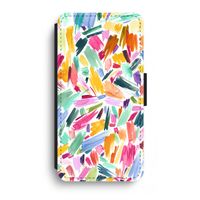 Watercolor Brushstrokes: iPhone XR Flip Hoesje - thumbnail