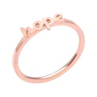 Ring Met roségoud verguld chirurgisch staal Ringen