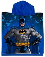 Batman badponcho blauw junior 50 x 100 cm